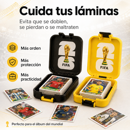 Organizador Láminas Mundial kit 2 organizadores + Llavero Regalo