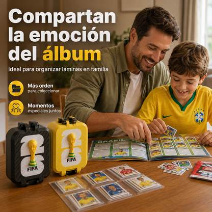Organizador Láminas Mundial kit 2 organizadores + Llavero Regalo