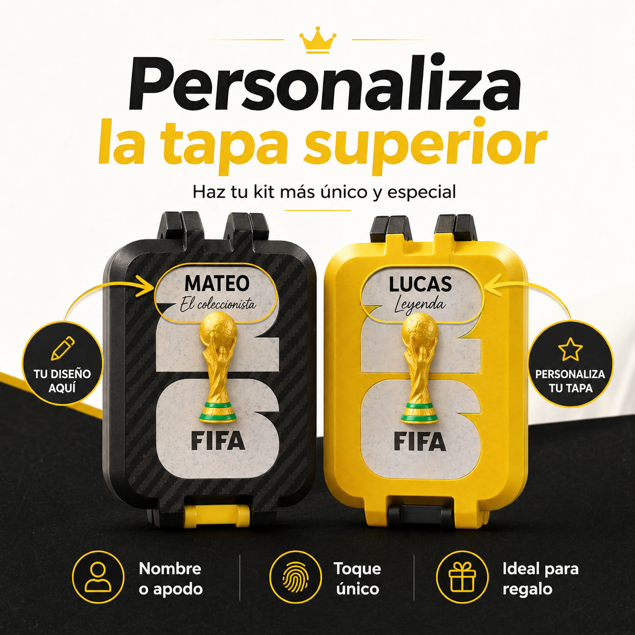 Organizador Láminas Mundial kit 2 organizadores + Llavero Regalo