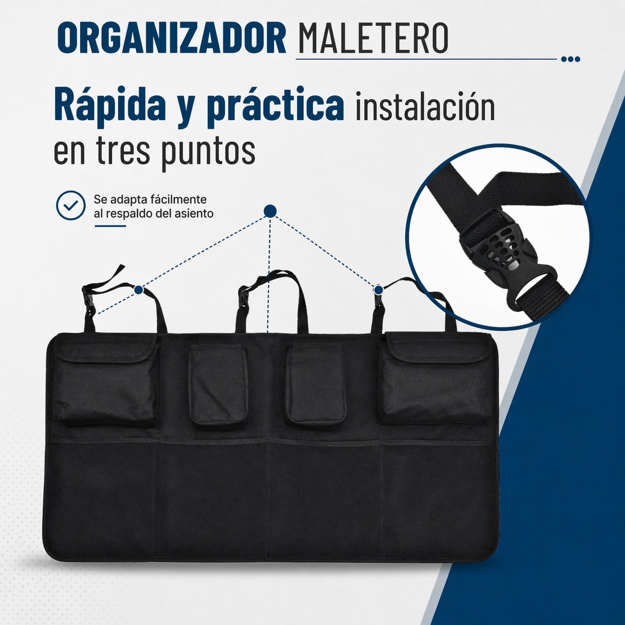 Organizador Maletero Auto Colgante Multiusos Impermeable