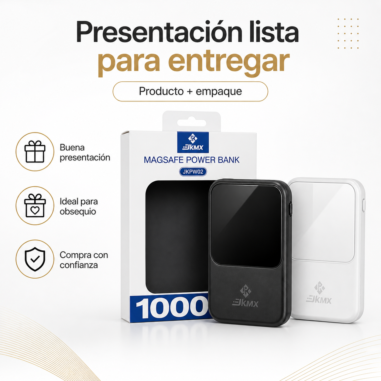 Power Bank Inalámbrico Magnético Cargador Portátil Celular JKMX