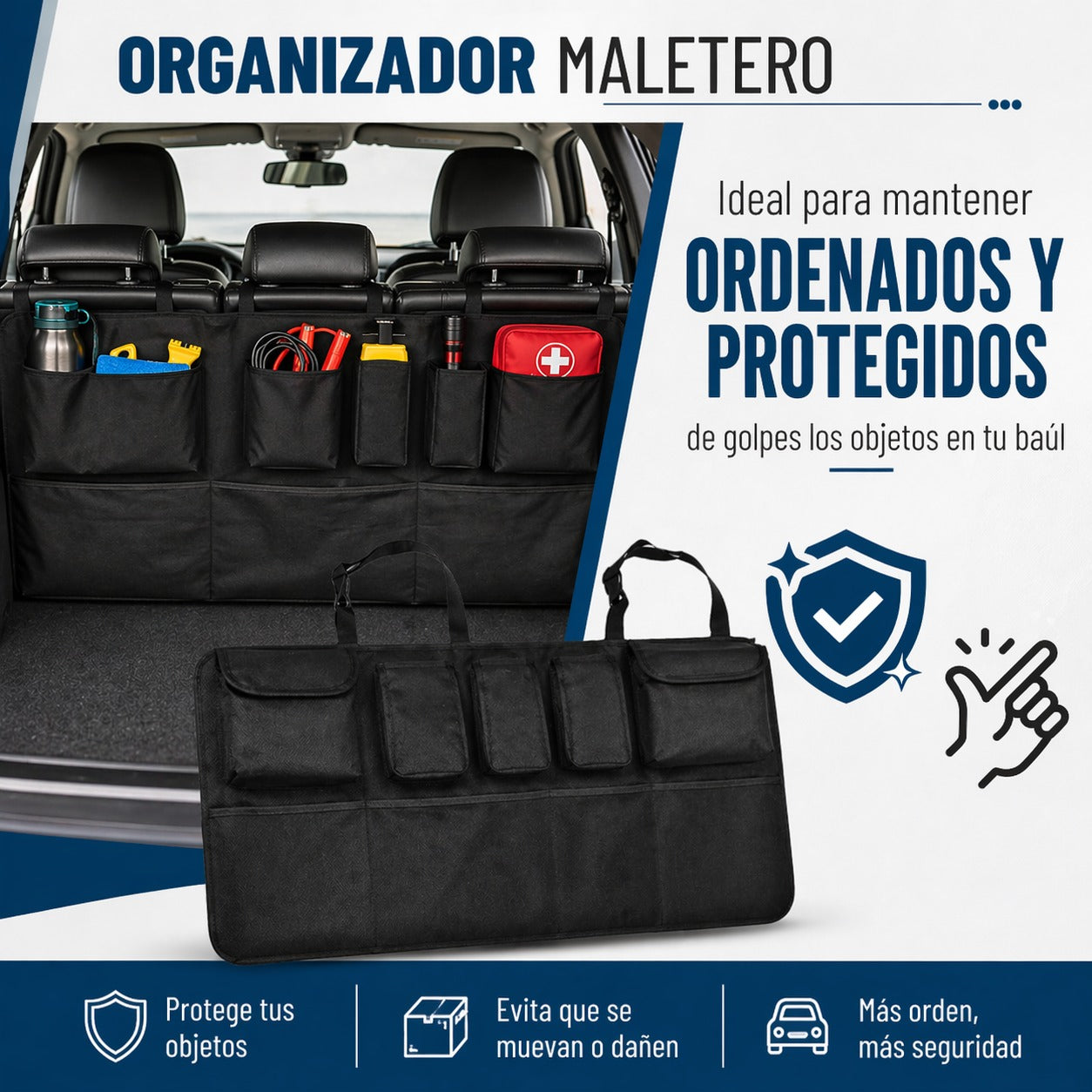Organizador Maletero Auto Colgante Multiusos Impermeable