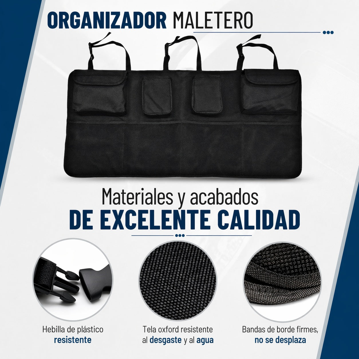 Organizador Maletero Auto Colgante Multiusos Impermeable